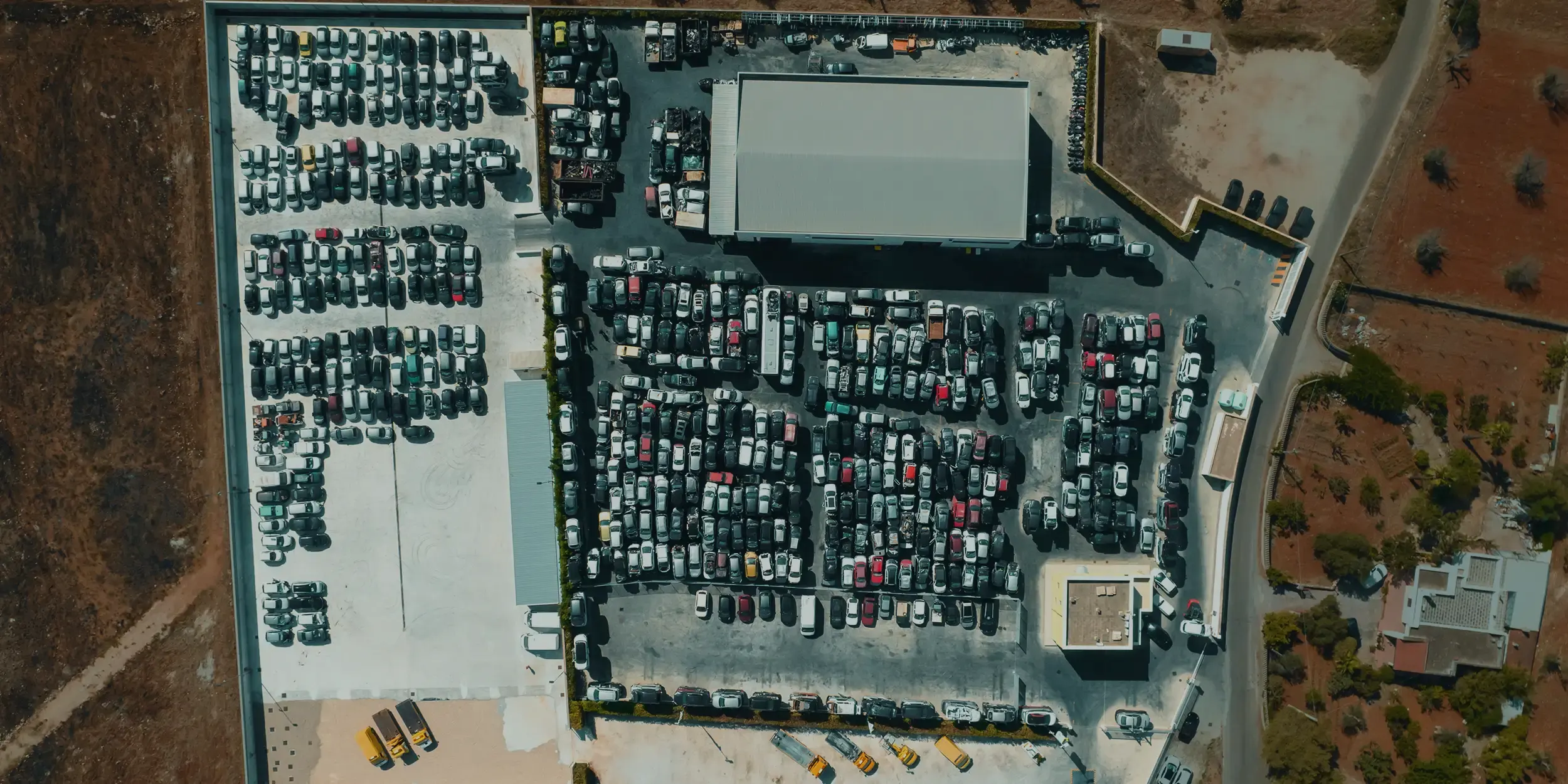 Vista aerea dell'impianto Stefanauto Group a Casarano